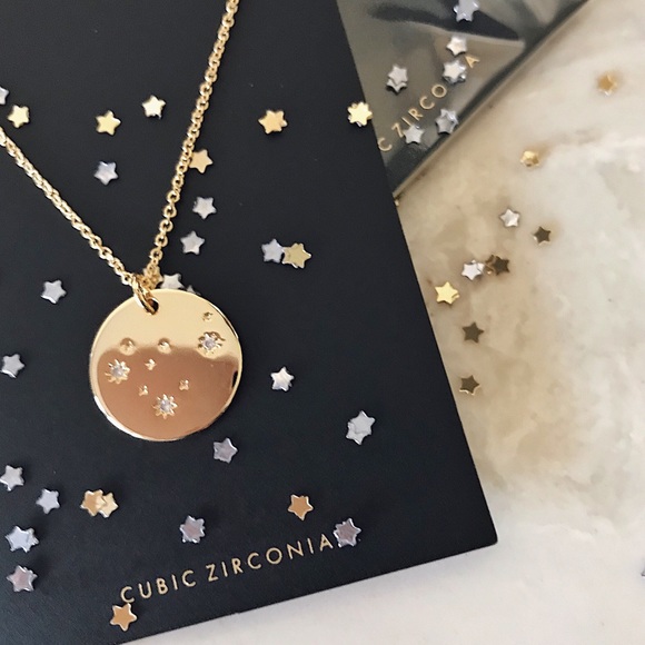 CAPRICORN Zodiac Constellation Dainty Necklace - Picture 2 of 3